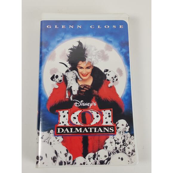 Vintage 1996 Disney's 101 Dalmatians Live Action w/ Glen Close VHS Movie - Picture 1 of 7